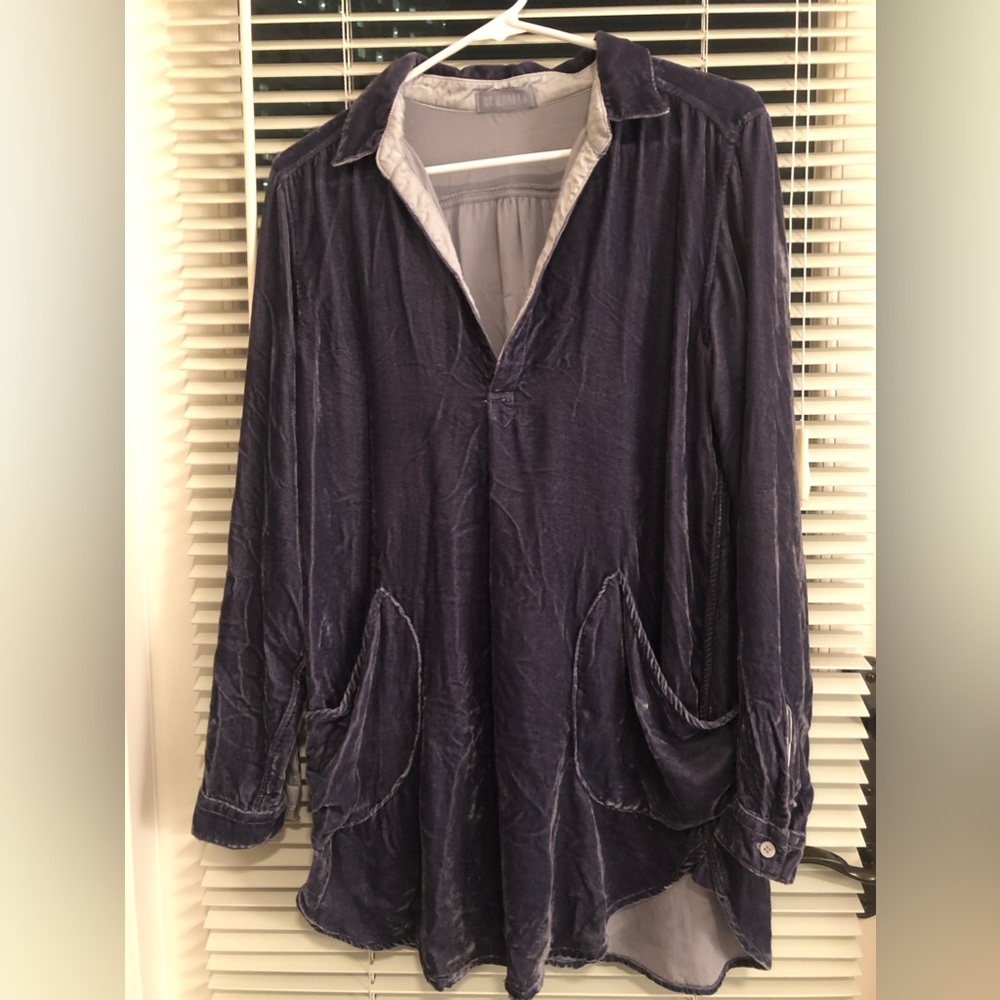CP Shades Velvet tunic shirt XS
